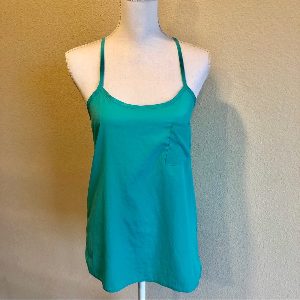 BOGO Turquoise tank with pocket